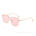 newest italy unisex fashion sunglasses square metal frame sunglasses wholesale sun glasses